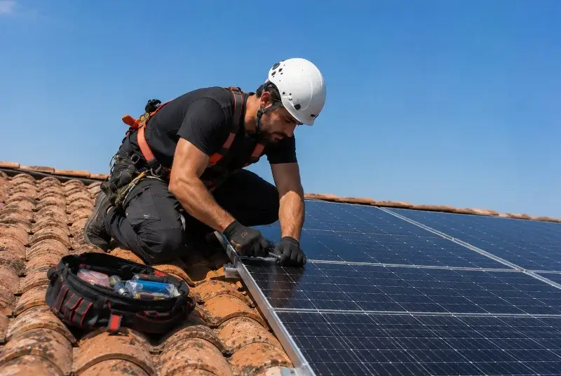 Maintenance et monitoring de panneaux solaires à Sournia